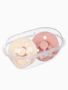 Соски-пустышки, от 3 мес., латекс, классические, в контейнере, набор из 2 шт., персиковый/айвори, M&B - Фото 7