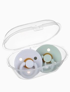 Соски-пустышки, от 3 мес., латекс, классические, в контейнере, набор из 2 шт., зелёный/серый, M&B - Фото 8