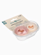 Соски-пустышки, от 0 мес., латекс, классические, в контейнере, набор из 2 шт., персиковый/айвори, M&B - Фото 6