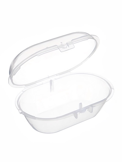 Соски-пустышки, от 0 мес., латекс, классические, в контейнере, набор из 2 шт., айвори/серо-зелёный, M&B