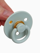 Соски-пустышки, от 0 мес., латекс, классические, в контейнере, набор из 2 шт., айвори/серо-зелёный, M&B - Фото 10