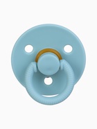 Соски-пустышки, от 0 мес., латекс, классические, в контейнере, набор из 2 шт., серо-синий/серый, M&B - Фото 2