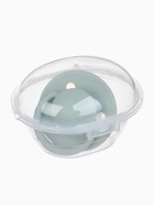 Соска-пустышка, от 6 мес., латекс, классическая, в контейнере, серо-зелёная, M&B - Фото 4