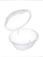 Соска-пустышка, от 6 мес., латекс, классическая, в контейнере, серо-зелёная, M&B - Фото 6