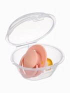 Соска-пустышка, от 6 мес., латекс, классическая, в контейнере, персиковый, M&B - Фото 5