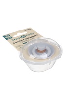 Соска-пустышка, от 0 мес., латекс, классическая, в контейнере, серый, M&B - Фото 3