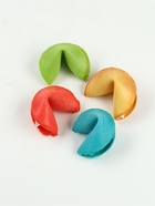 Печенье с предсказанием цветное в PVC-коробке «Счастливого года», 4 шт - фото 59414698