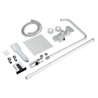 УЦЕНКА Душевая система ZEIN Z3868, смеситель, тропическая и ручная лейка, алюминий, матовая 993217 - Фото 8