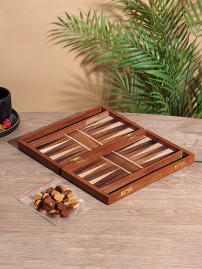 УЦЕНКА Нарды 24.5×15×3.5 см, дерево шишам, латунь