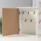 УЦЕНКА Ключница дерево 5 крючков «Дом и папоротник» 6×20×25.8 см - фото 14970321