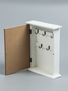 УЦЕНКА Ключница дерево 5 крючков «Дом и папоротник» 6×20×25.8 см - фото 14970326