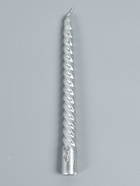 УЦЕНКА Набор свечей витых, 1.9×20 см, 6 шт., серебряный металлик - Фото 5