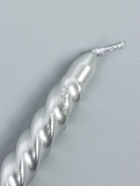 УЦЕНКА Набор свечей витых, 1.9×20 см, 6 шт., серебряный металлик - Фото 8