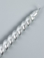 УЦЕНКА Набор свечей витых, 1.9×20 см, 6 шт., серебряный металлик - Фото 9