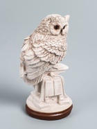 УЦЕНКА Фигура «Сова с книгой на подставке» 18×21×34 см состаренная 10951882