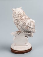 УЦЕНКА Фигура «Сова с книгой на подставке» 18×21×34 см состаренная 10951882