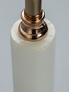 УЦЕНКА Подсвечник металл, камень на 1 свечу «Рим» золото 10.5×10.5×31 см - фото 14970358