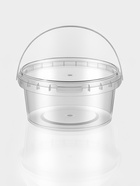 Ведро одноразовое с крышкой, 500 мл, d=12.2 см, h=6 см, пластик, прозрачное - Фото 3