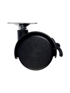 Колесо мебельное ТУНДРА, d=40 мм, на площадке 33×33 мм, с тормозом, набор 4 шт. - фото 809289574