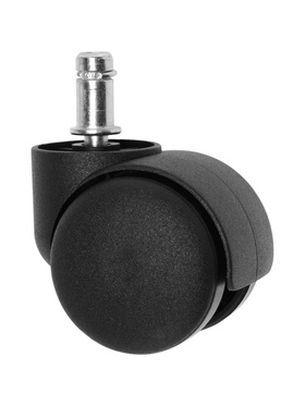 Колесо мебельное ТУНДРА для кресла, d=50 мм, со штоком М10×25 мм, набор 5 шт.