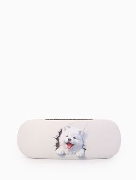 Футляр для очков на хлопушке, однотонный, размер 16×4×6 см, МИКС