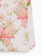 Сумка хозяйственная без застёжки, с цветочным принтом, 32×10×26 см, белая - Фото 6