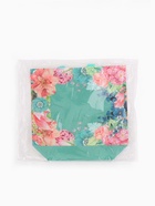 Сумка хозяйственная без застёжки, с цветочным принтом, 32×10×26 см, голубая - Фото 7