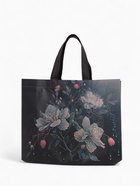 Сумка хозяйственная «Букет», без застёжки, 32×10×26 см, чёрная - Фото 2