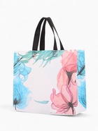 Сумка хозяйственная без застёжки, с цветочным принтом, 32?10?26 см, разноцветная (комплект 2 шт) - фото 59414805