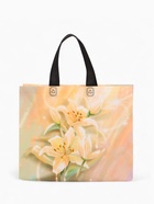 Сумка хозяйственная без застёжки, с цветочным принтом, 32×10×26 см, бежевая - Фото 2