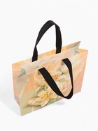 Сумка хозяйственная без застёжки, с цветочным принтом, 32×10×26 см, бежевая - Фото 4