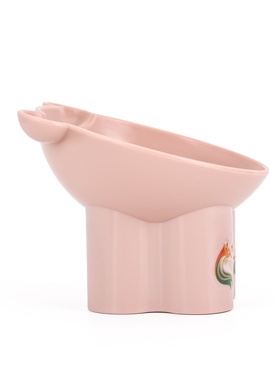 Миска высокая для животных 250 мл, персиковая