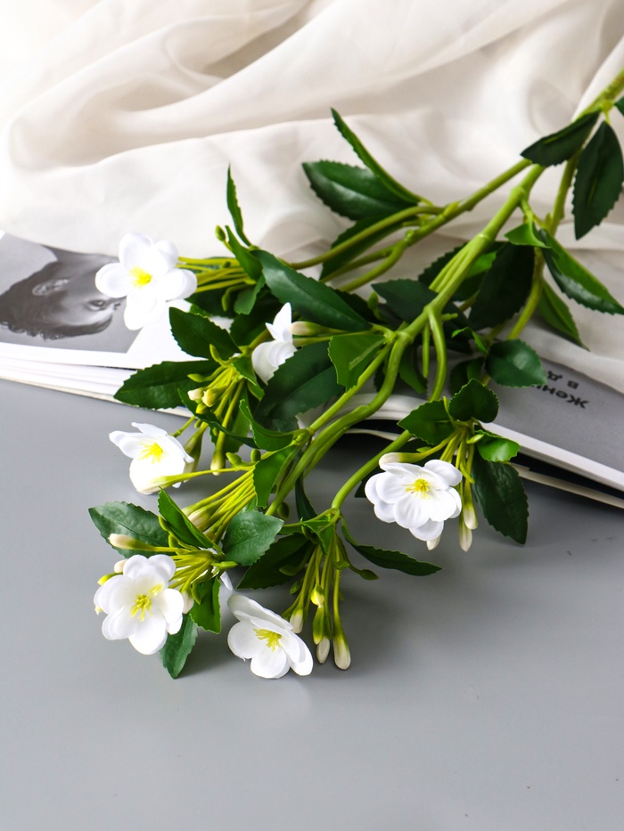 Цветы искусственные «Вейгела», h=70 см, белые - Фото 1