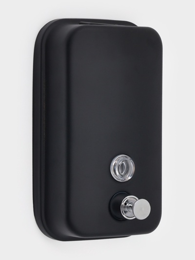 Диспенсер для жидкого мыла Stölz, механический, 800 мл, нержавеющая сталь, чёрный