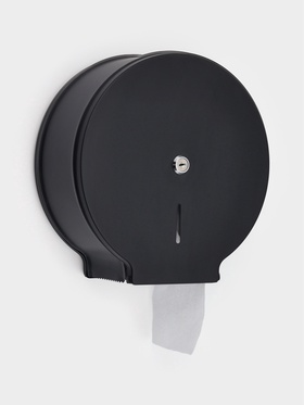 Диспенсер для туалетной бумаги Stölz, втулка 6 см, нержавеющая сталь, чёрный