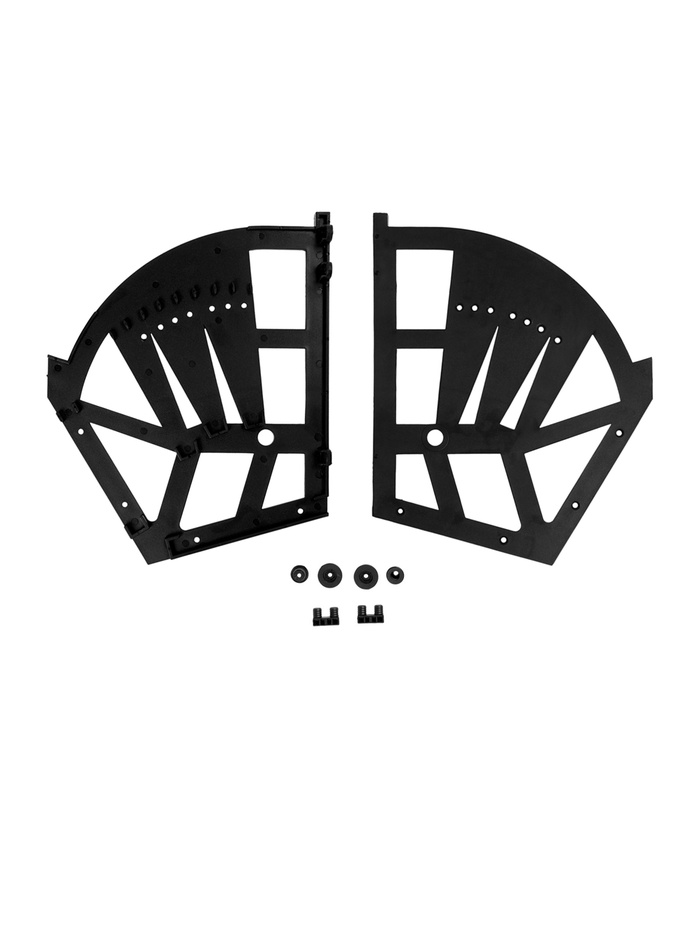 Механизм для обувницы полок CAPPIO, 3-х ярусная, до 13 мм, пластик, черный - Фото 1