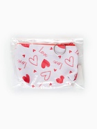 Кошелёк-монетница на молнии, 11×3.5×8.5 см, белый/красный - Фото 6