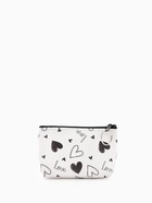 Кошелёк-монетница на молнии, 12×3.5×9 см, белый/чёрный - Фото 2