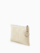 Кошелёк-монетница на молнии, однотонный, 15×0.5×11 см, бежевый - Фото 3