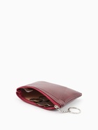 Кошелёк-монетница на молнии, однотонный, 15×0.5×11 см, бордовый - Фото 5