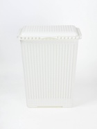 УЦЕНКА Корзина для белья «Вязаное плетение», 25 л, 37×27×47 см, без крышки, прямоугольная, белая - Фото 7