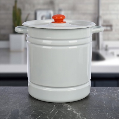 УЦЕНКА Мантоварка (позница) 12 л светлая (4 вставки) с с пласт. кнопкой