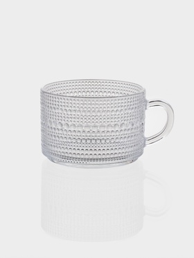 Набор кружек Couple, 400 мл, 2 шт., стекло, прозрачный