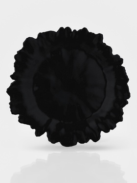 Тарелка подстановочная Magistro «Сияние», d=33, h=3 см, стекло, чёрная