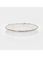 Тарелка Magistro «Риччи», d=33 см, h=2 см, с золотистой отводкой, стекло, прозрачная - фото 59415143 Тарелка Magistro «Риччи», d=33 см, h=2 см, с золотистой отводкой, стекло, прозрачная - фото 59415143