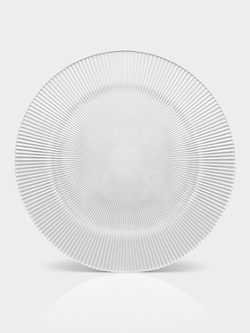 Тарелка Magistro «Грани», d=32.5, h=1.5 см, стекло, прозрачная