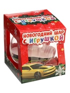 УЦЕНКА WOOW TOYS Новогодний шар с игрушкой ," Машинка " цв. микс 8х9.4х8см - Фото 6