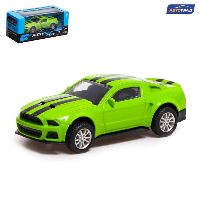 УЦЕНКА АВТОГРАД Машина металлическая «Спорт», инерционная, масштаб 1:43, цвет зеленый - Фото 1
