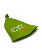 Шапка для бани и сауны «Образец мужчины», полушерсть, зелёная - фото 59415216