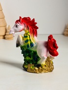 Копилка для денег «Лошадь с ёлкой», гипс, 13×13×6.5 см, белый - фото 64213233